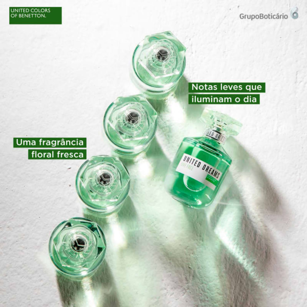 Benetton United Dreams Live Free Eau de Toilette  Perfume Feminino 80ml