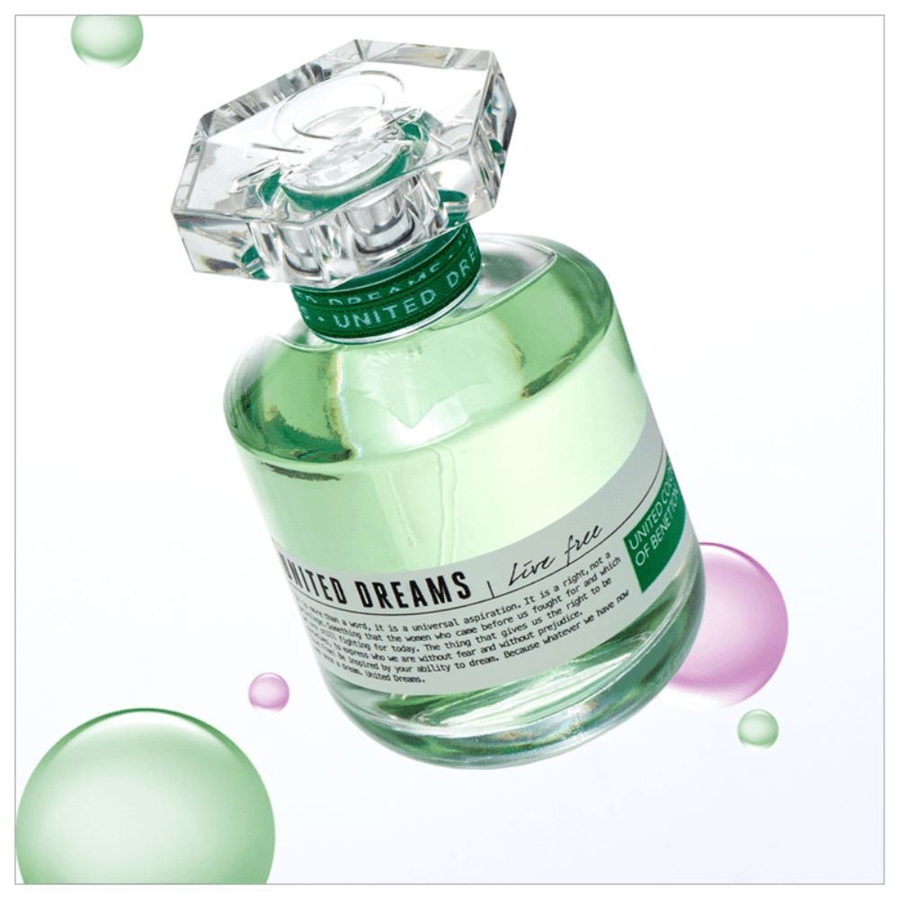 Benetton United Dreams Live Free Eau de Toilette  Perfume Feminino 80ml