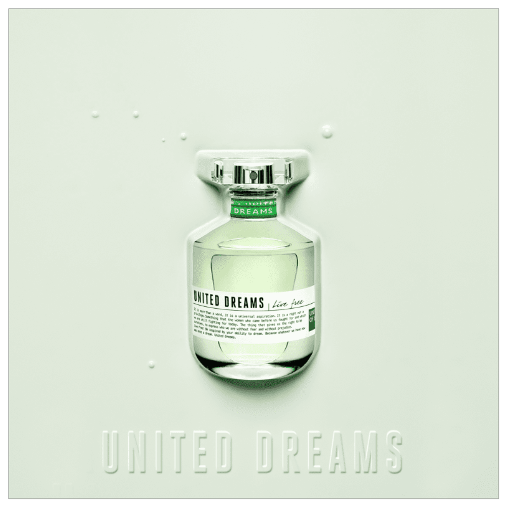Benetton United Dreams Live Free Eau de Toilette  Perfume Feminino 80ml