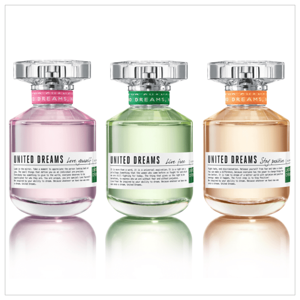 Benetton United Dreams Live Free Eau de Toilette  Perfume Feminino 80ml