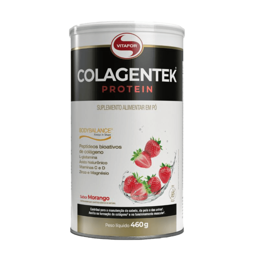 Colagentek Protein Morango Vitafor 460g
