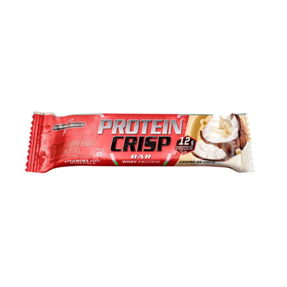 Protein Crisp Bar Creme De Coco Integralmedica 45g