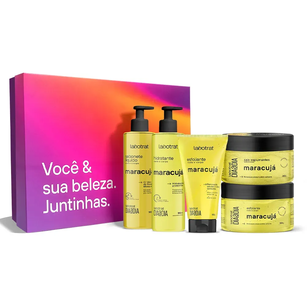 Kit Experiência de Banho Maracujá Dia a dia Labotrat 5 Itens