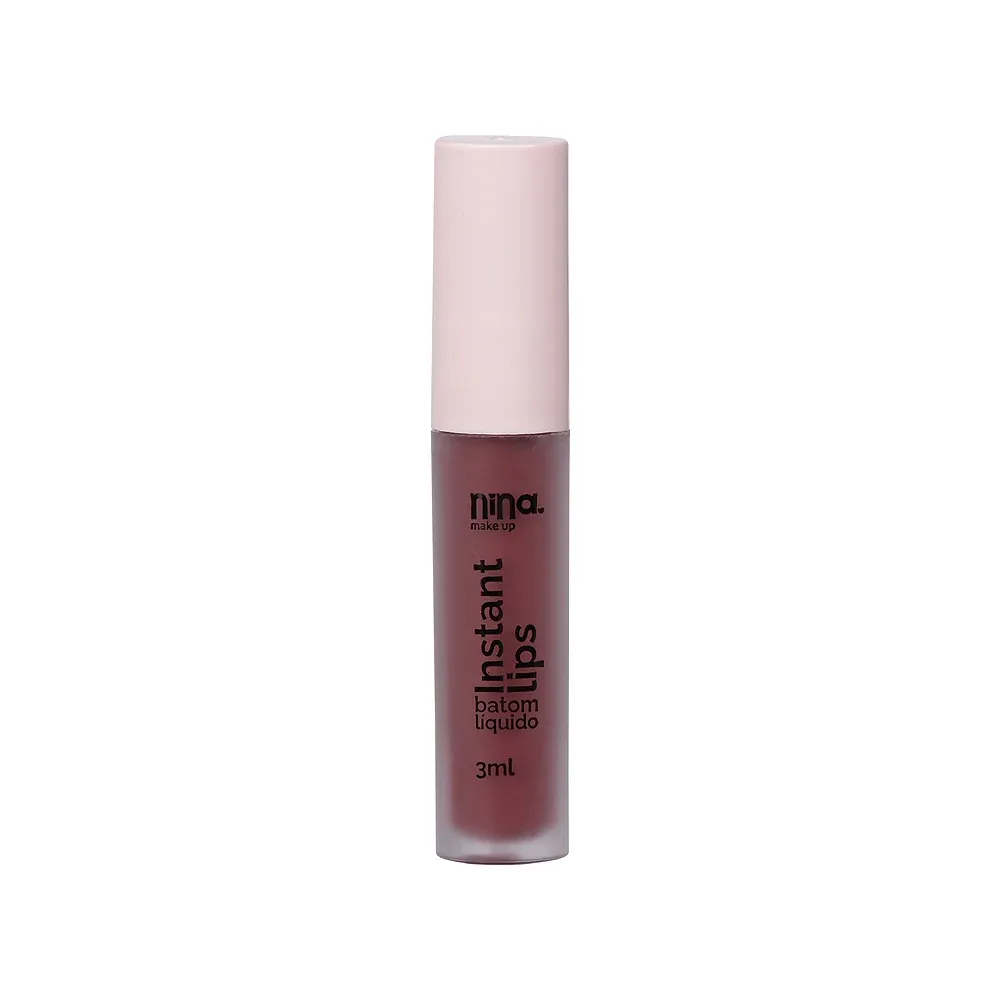 Batom Liquido Matte Instant Lips Magia Nina MakeUp 3ml
