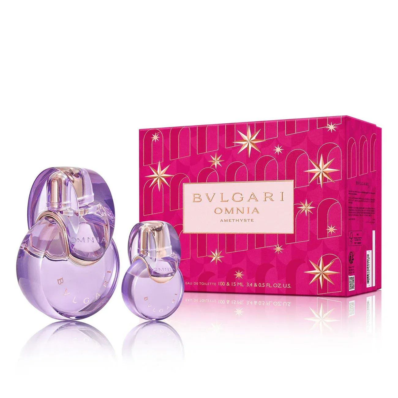 Kit Perfume Omnia Amethyste Eau De Toilette Feminino Bvlgari 100ml + 15ml