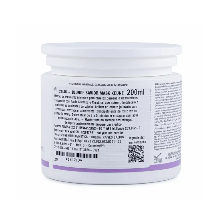 Máscara Care Blonde Savior Mask Keune 200ml