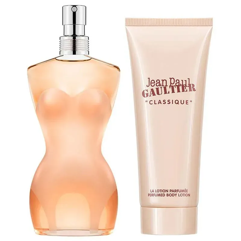 Kit Perfume Classique Eau De Toilette Feminino Jean Paul Gaultier 50ml + Loção Corporal 75ml