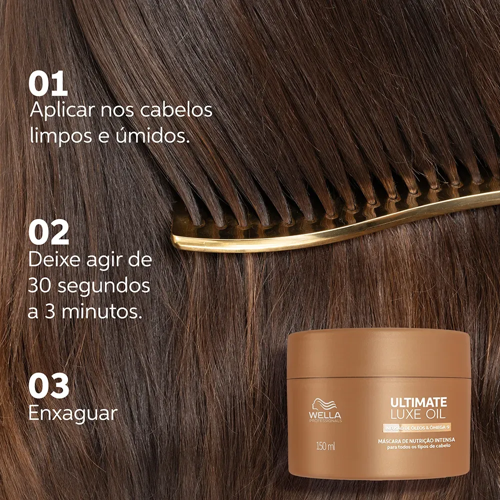 Máscara Capilar Ultimate Luxe Oil Wella Professionals 150ml
