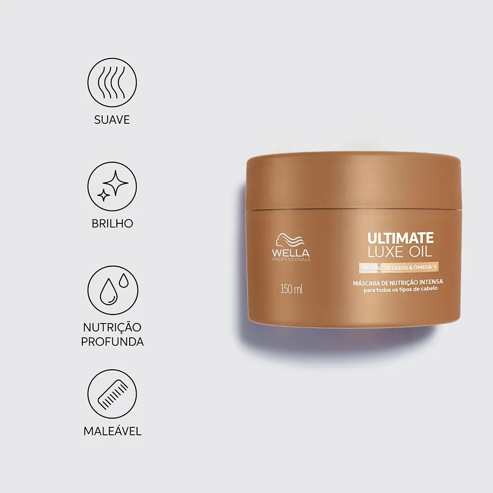 Máscara Capilar Ultimate Luxe Oil Wella Professionals 150ml