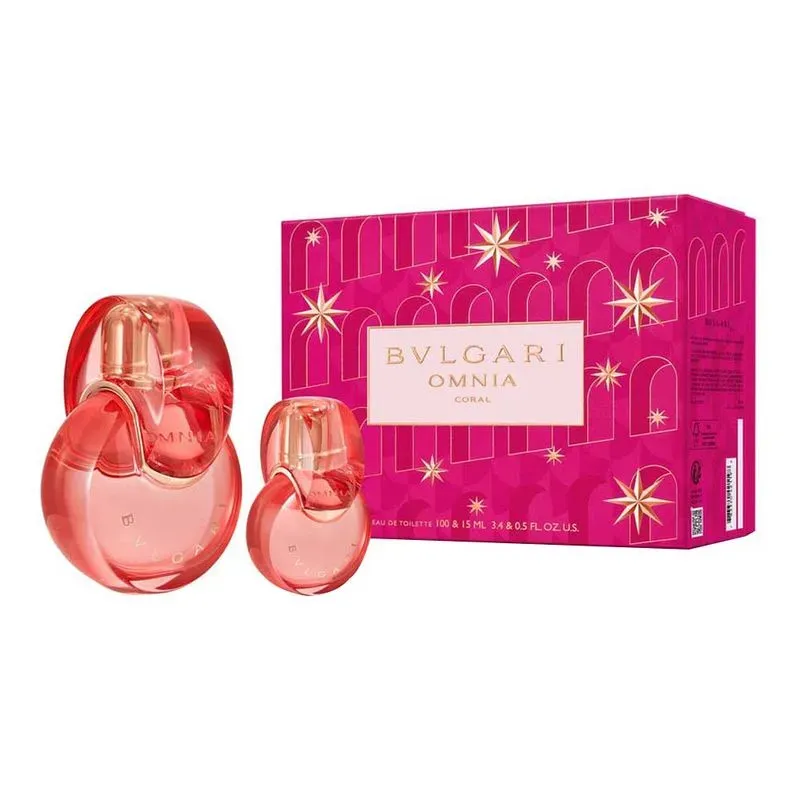 Kit Perfume Omnia Coral Eau De Toilette Feminino Bvlgari 100ml + 15ml