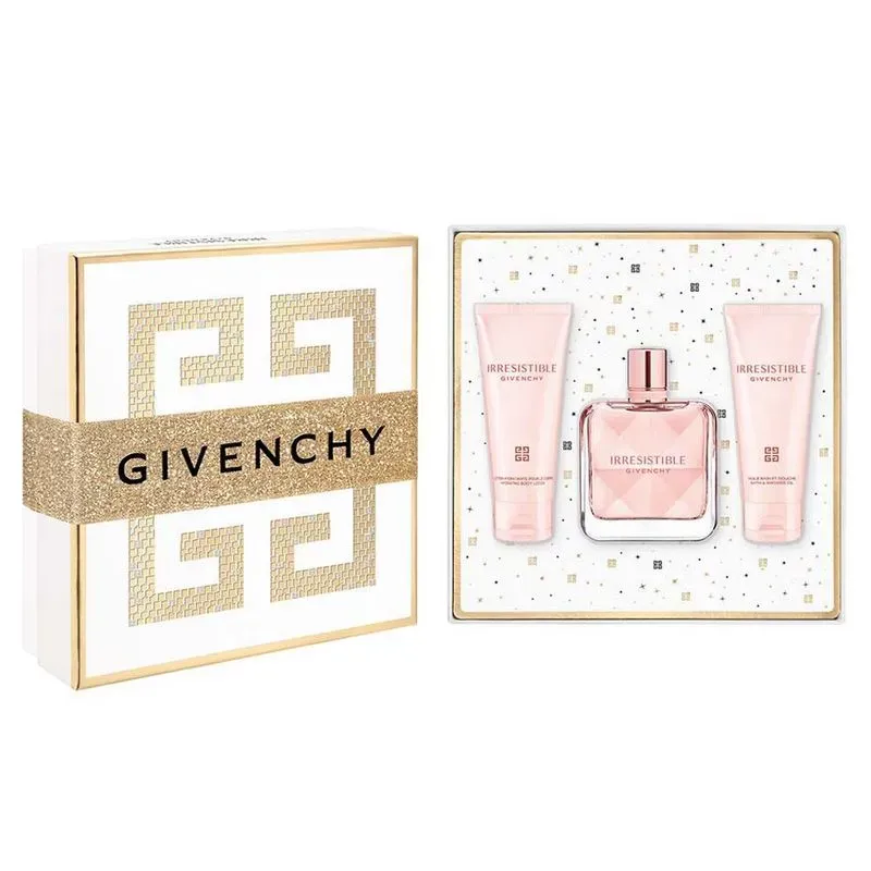 Kit Perfume Irresistible Eau De Parfum Feminino Givenchy 80ml + Loção Corporal + Gel Para Banho