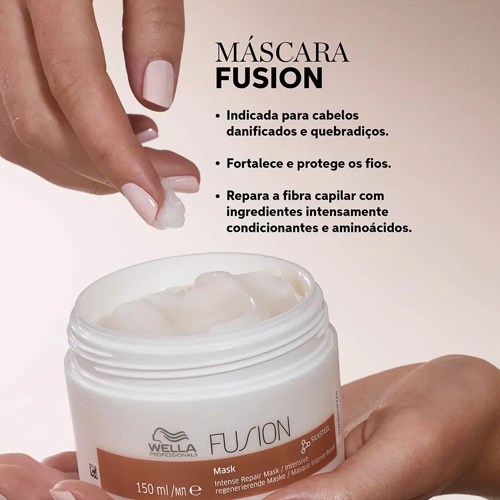 Máscara de Reparação Capilar Fusion Wella Professionals 500ml