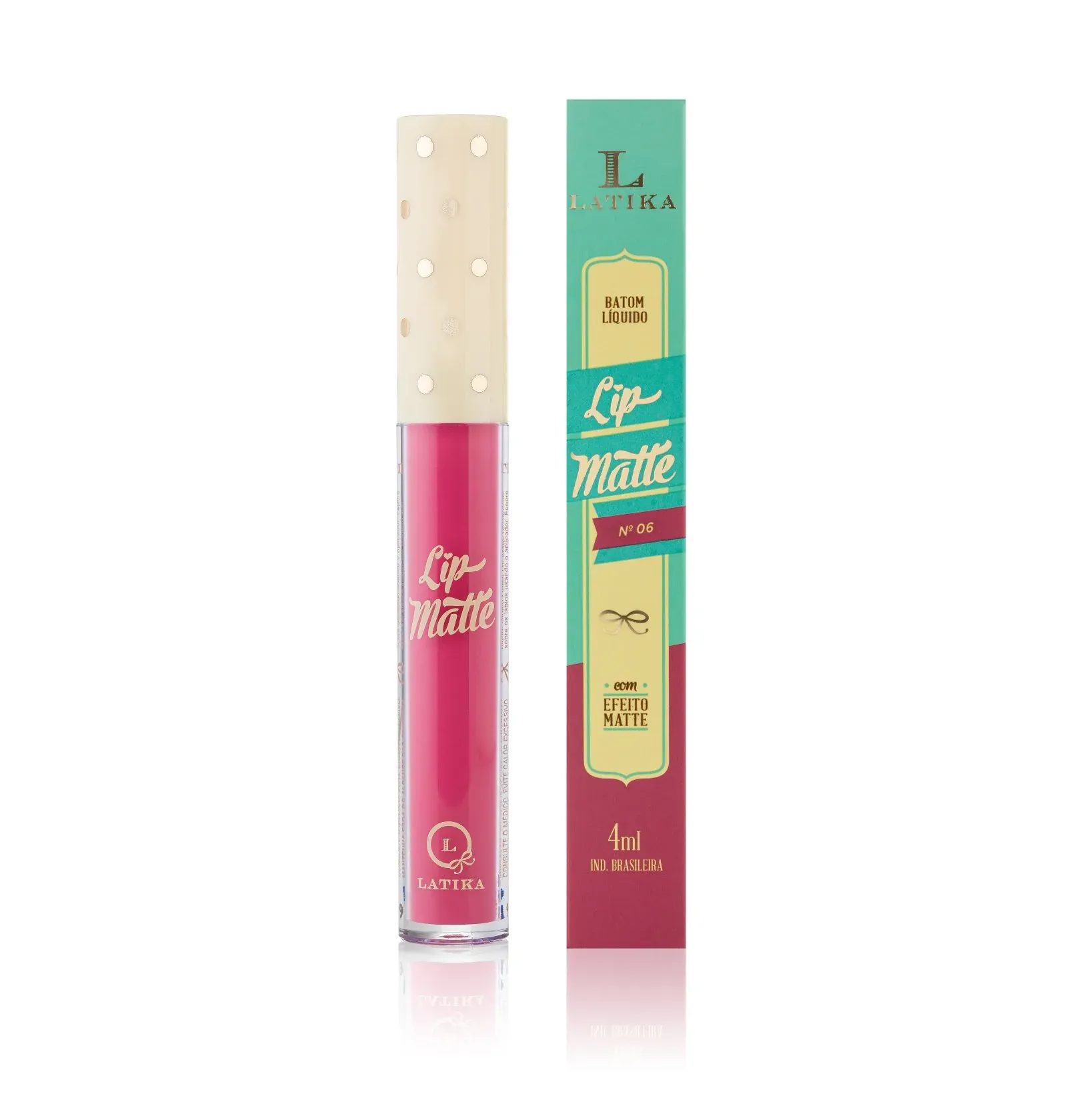 Batom Liquido Latika Lip Matte NO 06