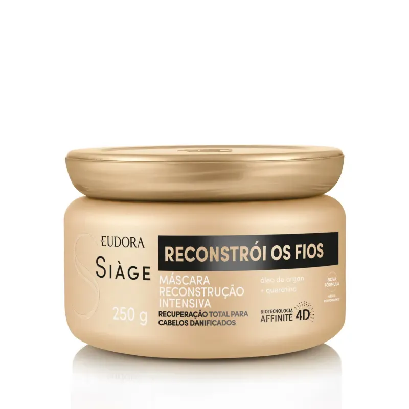 Máscara Capilar Reconstrói Os Fios Eudora Siàge 250g