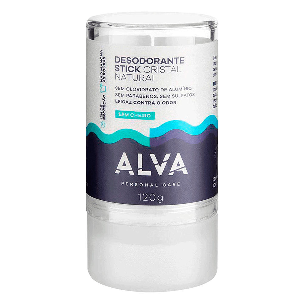 Desodorante Stick Alva Pedra Cristal Sensitive 1 Unidade 120g