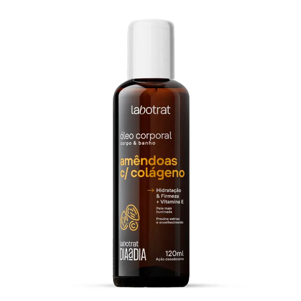 Óleo Corporal de Amêndoas com Colágeno Dia a dia Labotrat 120ml