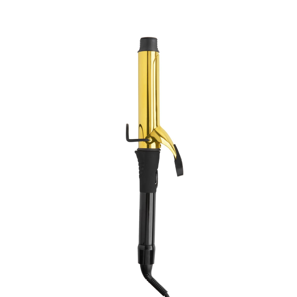 Modelador De Cachos Mq Professional Gold Titanium De Cerâmica Preto Bivolt