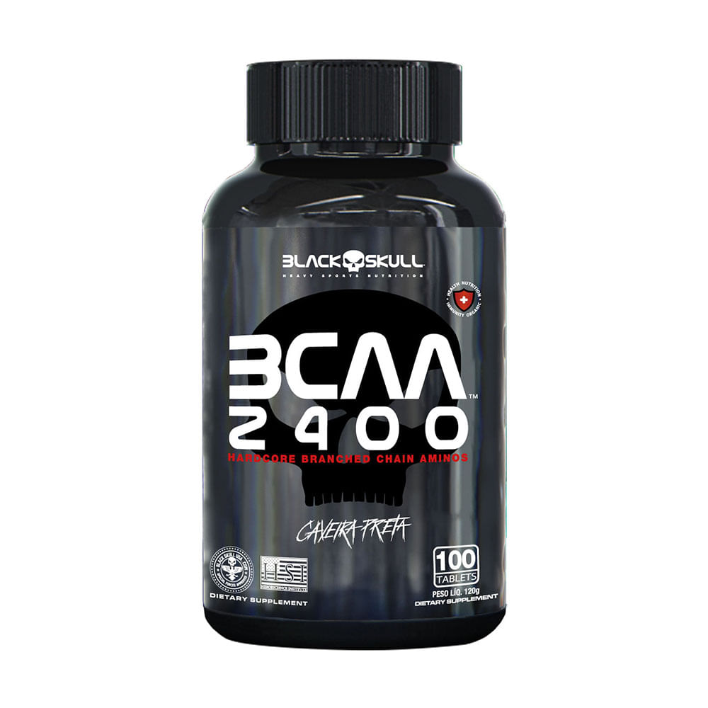 Suplemento Bcaa 2400 Aminoácidos 100 Tablets N/a