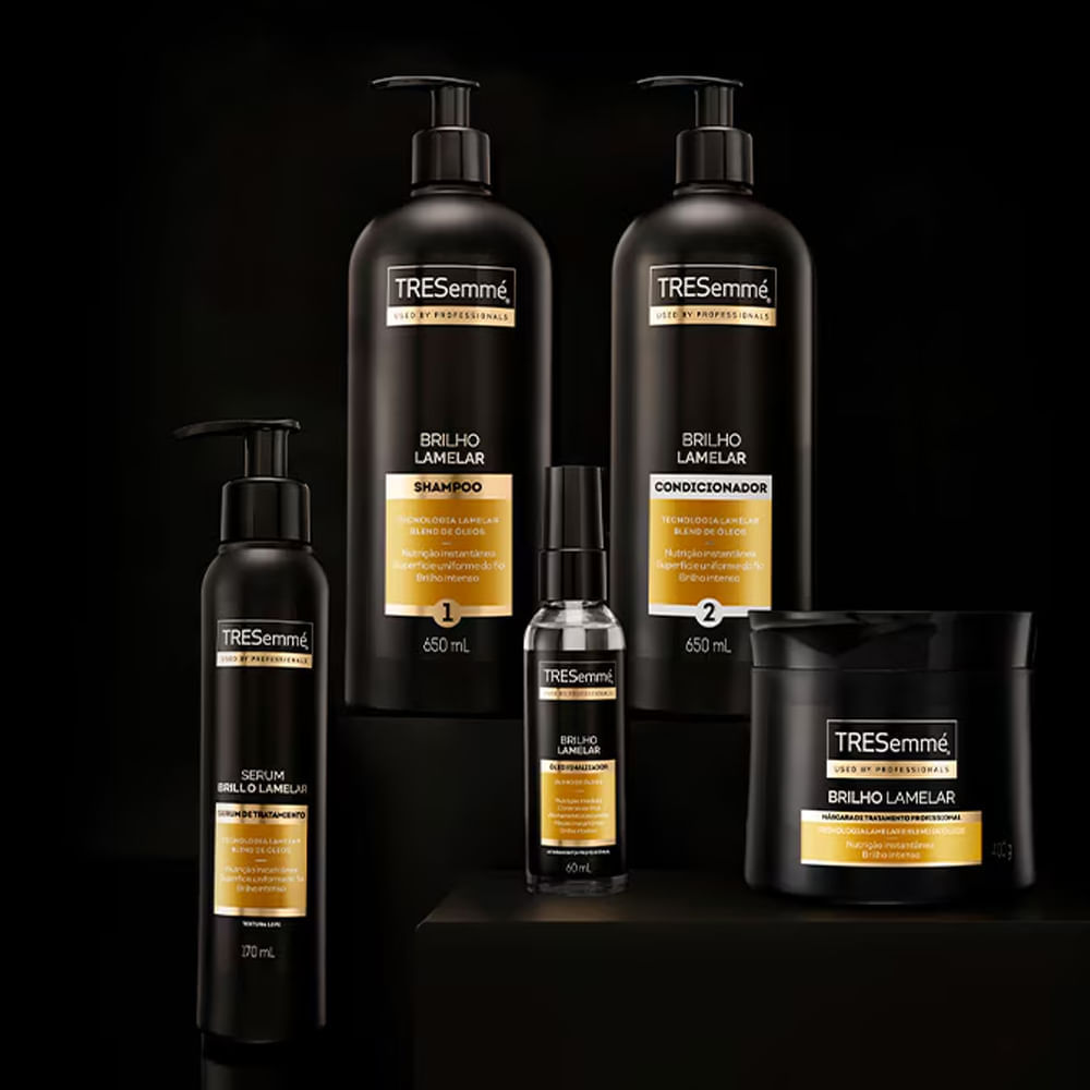 Kit Shampoo + Condicionador Tresemmé Brilho Lamelar 650ml