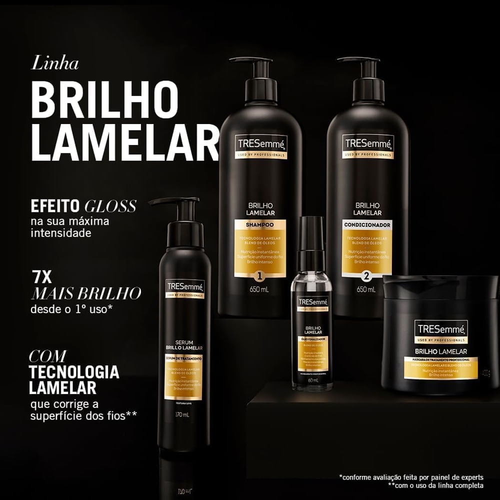 Kit Shampoo + Condicionador Tresemmé Brilho Lamelar 650ml