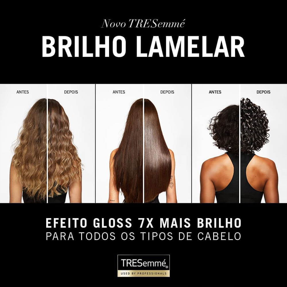 Kit Shampoo + Condicionador Tresemmé Brilho Lamelar 650ml
