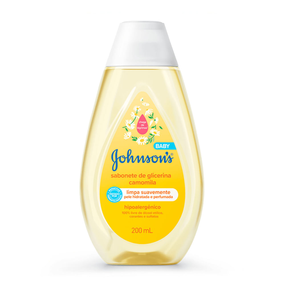 Sabonete Líquido Johnson Baby Camomila Glicerina 200ml