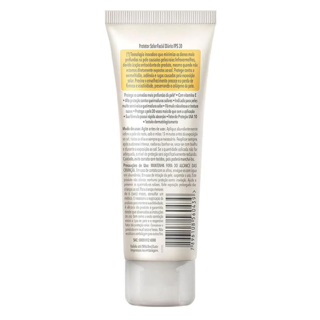 Protetor Solar Facial Cenoura & Bronze FPS30 com 50g