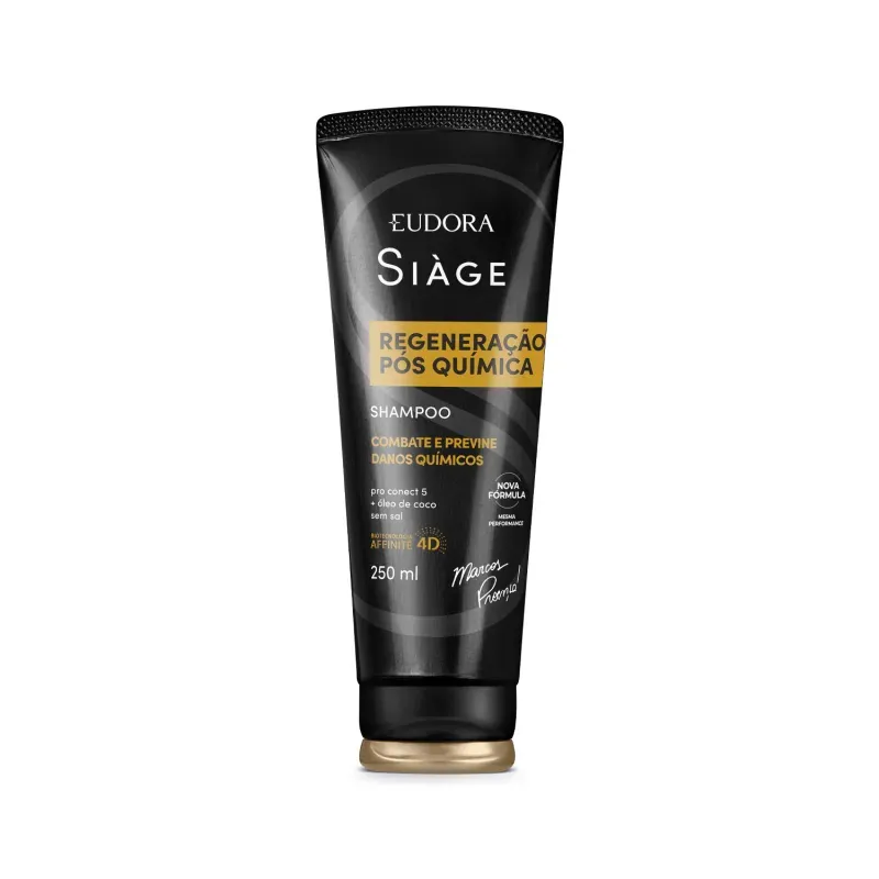 Shampoo Regeneração Pós Quimica Eudora Siàge 250ml
