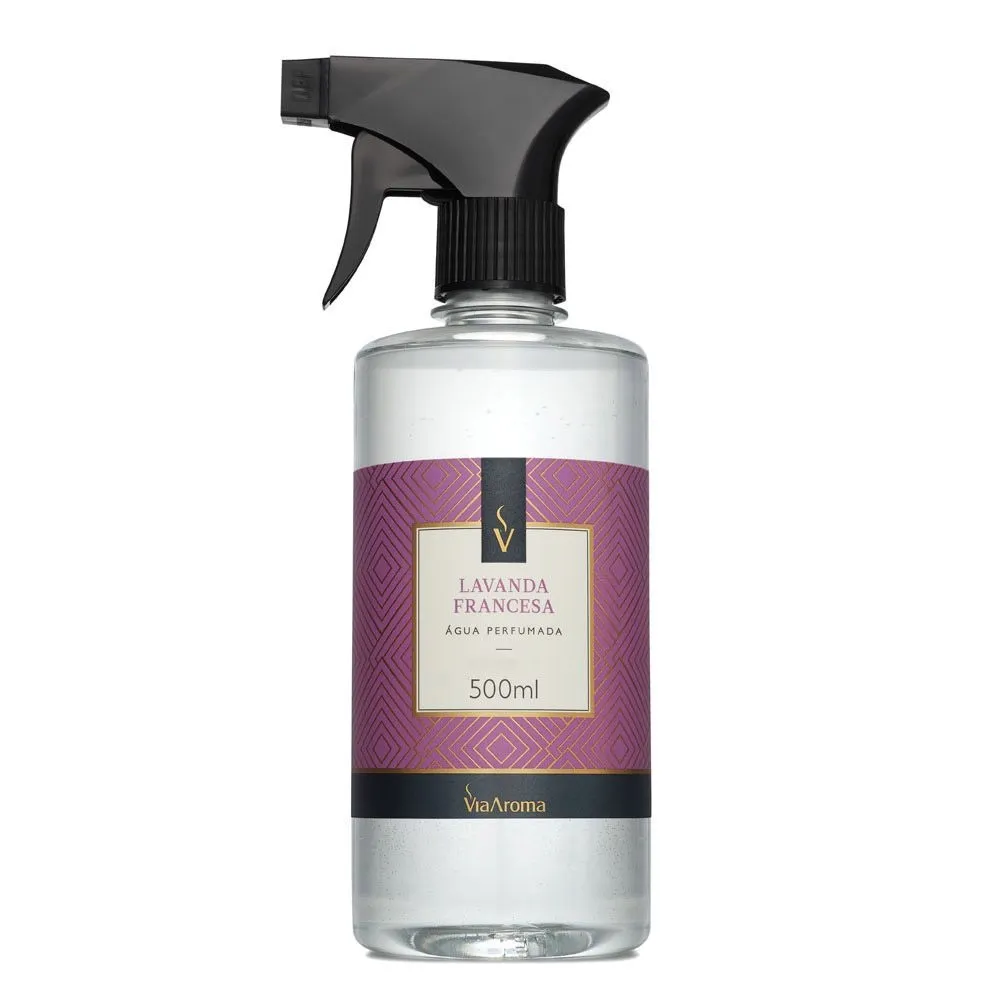 Agua Perfumada Classica Lavanda Francesa Via Aroma 500ml