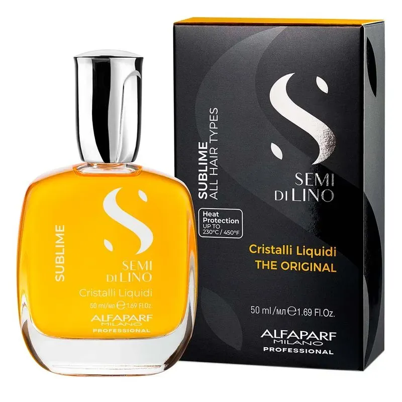 Óleo Capilar Semi Di Lino Sublime Cristalli Liquid Alfaparf Milano 50ml