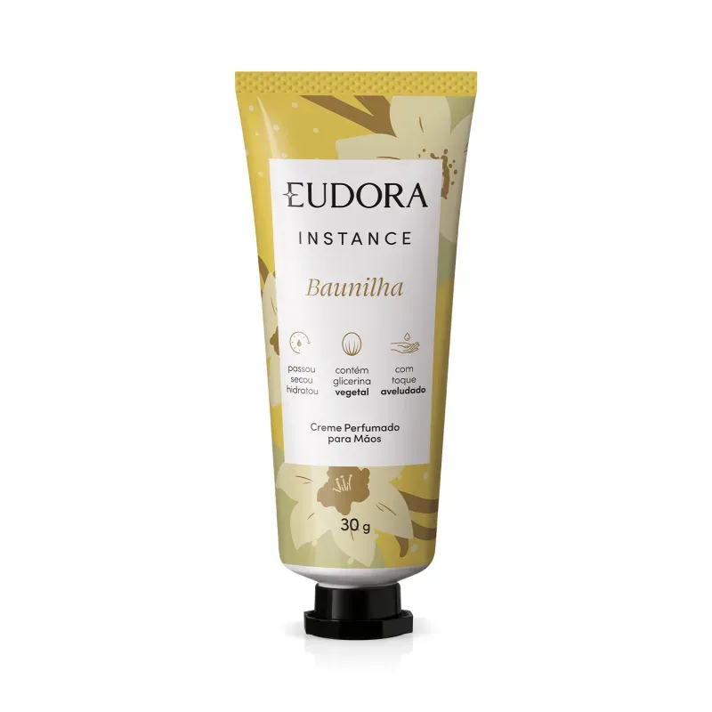 Creme para Mãos Instance Baunilha Eudora 30g