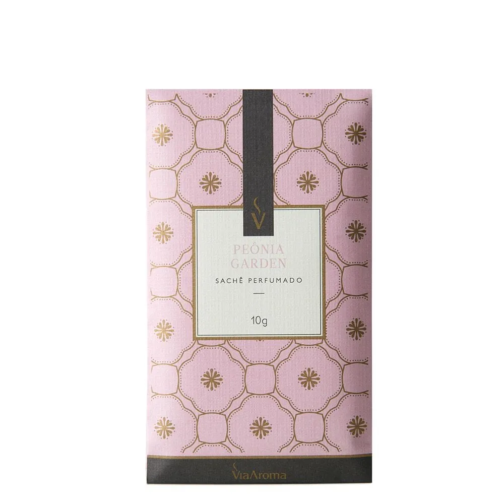 Sachê Perfumado Peônia Garden Via Aroma 10g