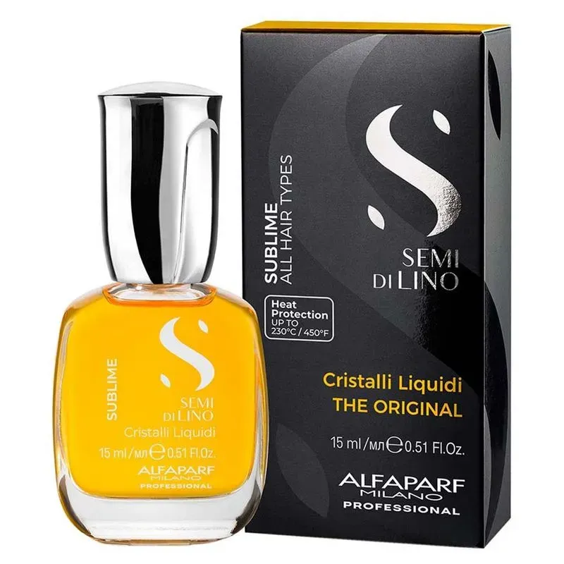 Óleo Capilar Semi Di Lino Sublime Cristalli Liquid Alfaparf Milano 15ml