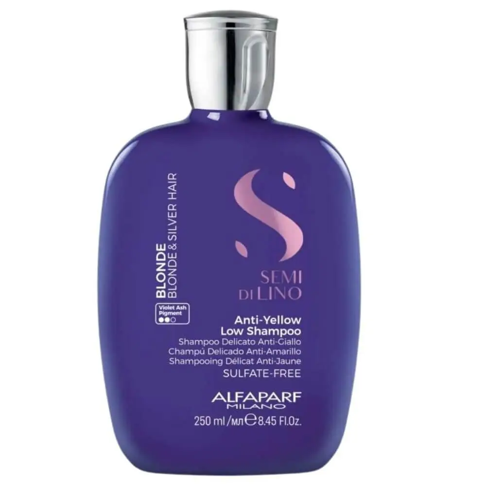 Shampoo Desamarelador Semi Di Lino Blonde Anti-Yellow Alfaparf Milano 250ml