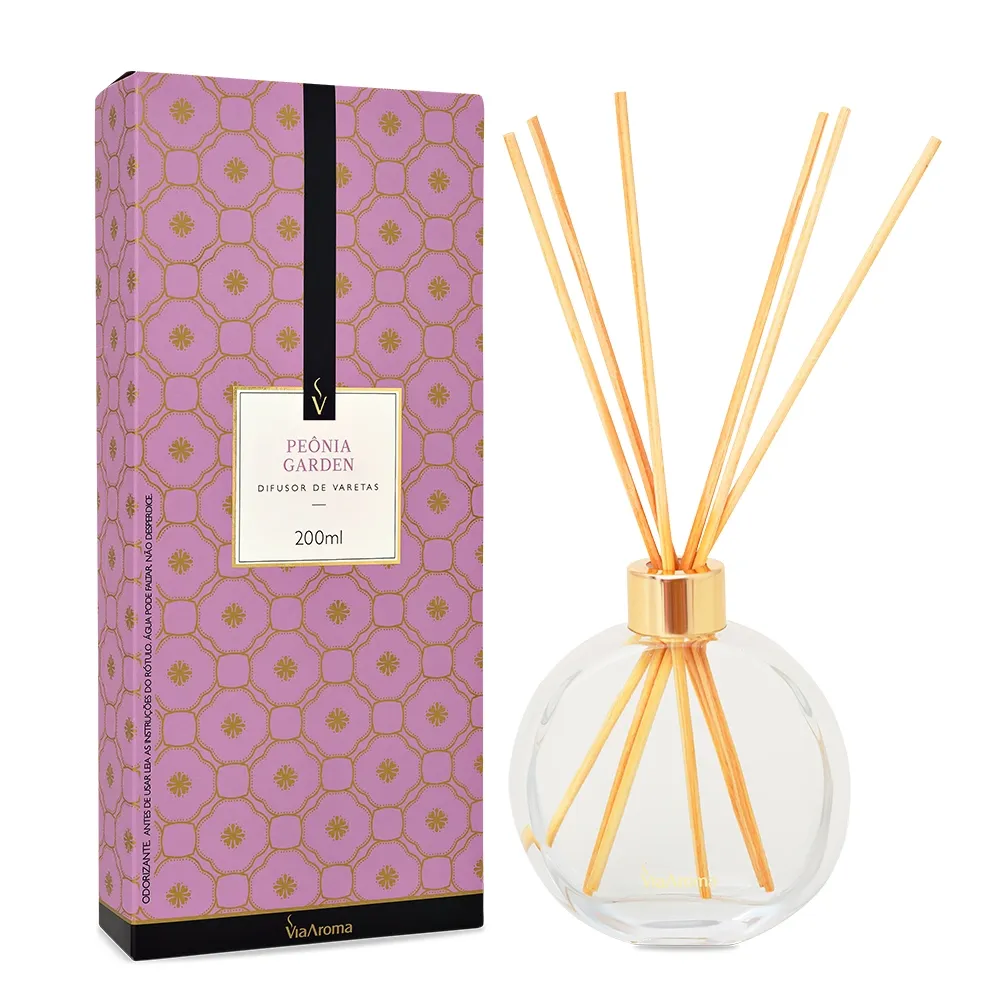 Difusor de Varetas Classica Pêonia Garden Via Aroma 200ml