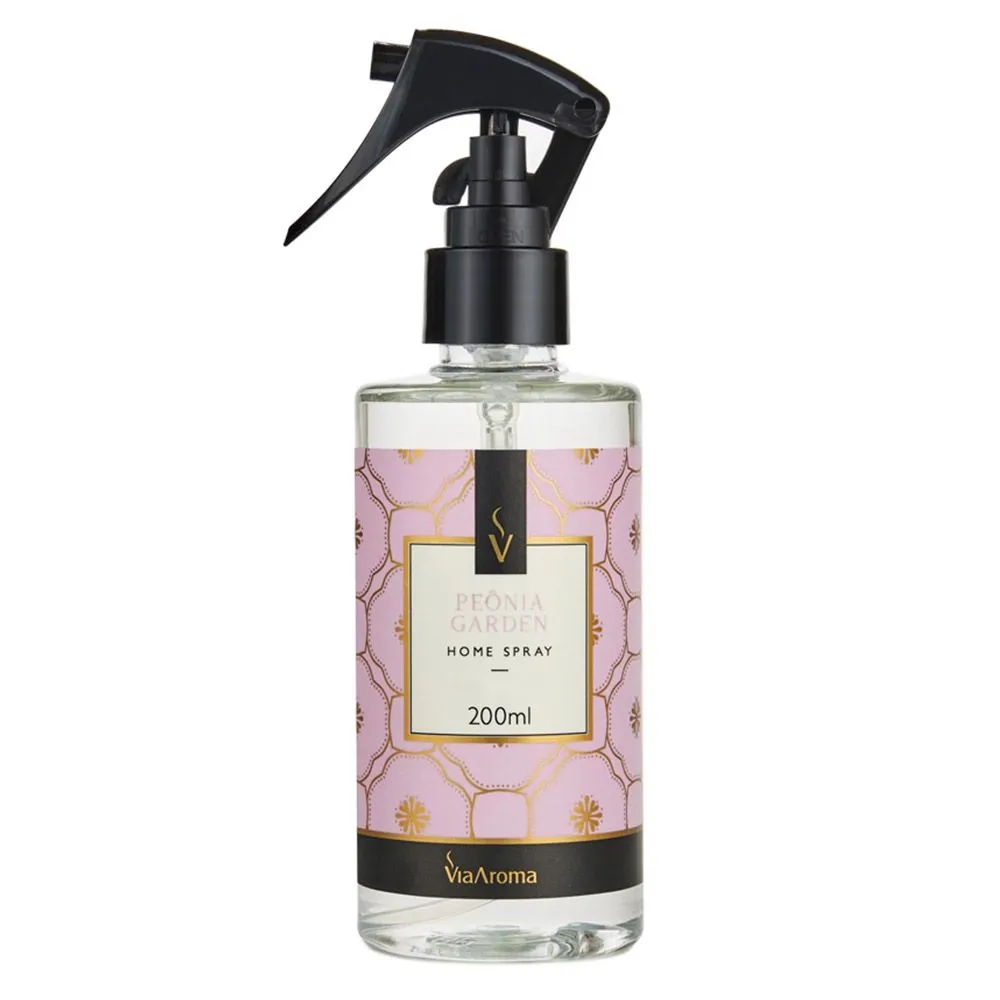 Home Spray Clássica Peônia Garden Via Aroma 200ml