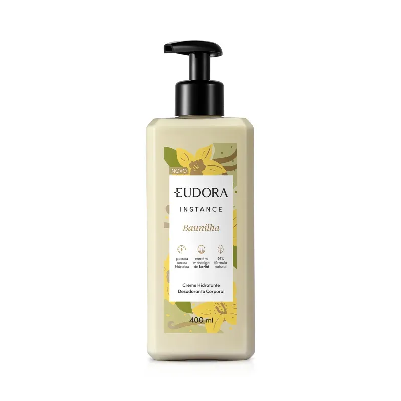 Loção Hidratante Corporal Instance Baunilha Eudora 400ml