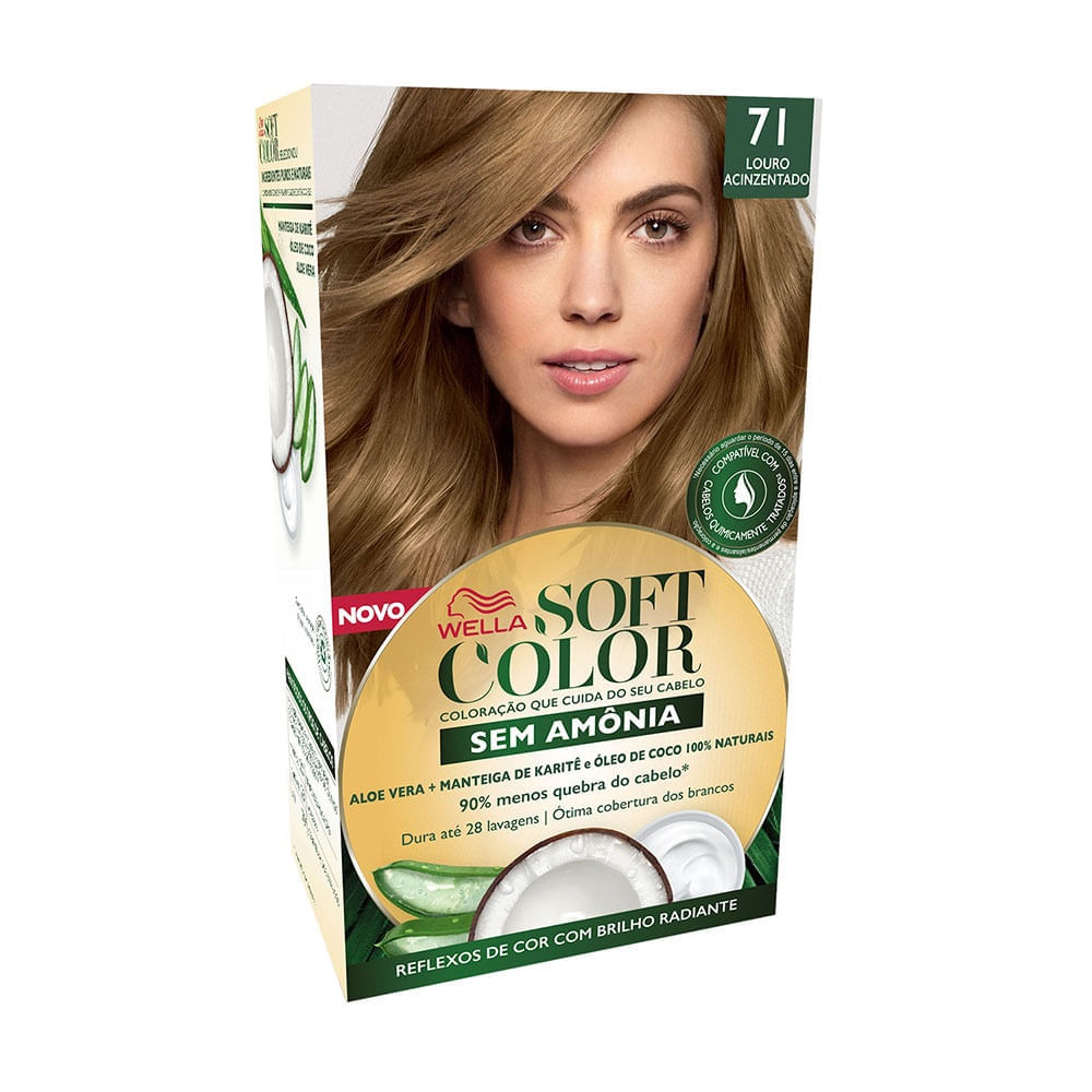 Kit Tintura Soft Color Louro Acinzentado 71 Soft Color