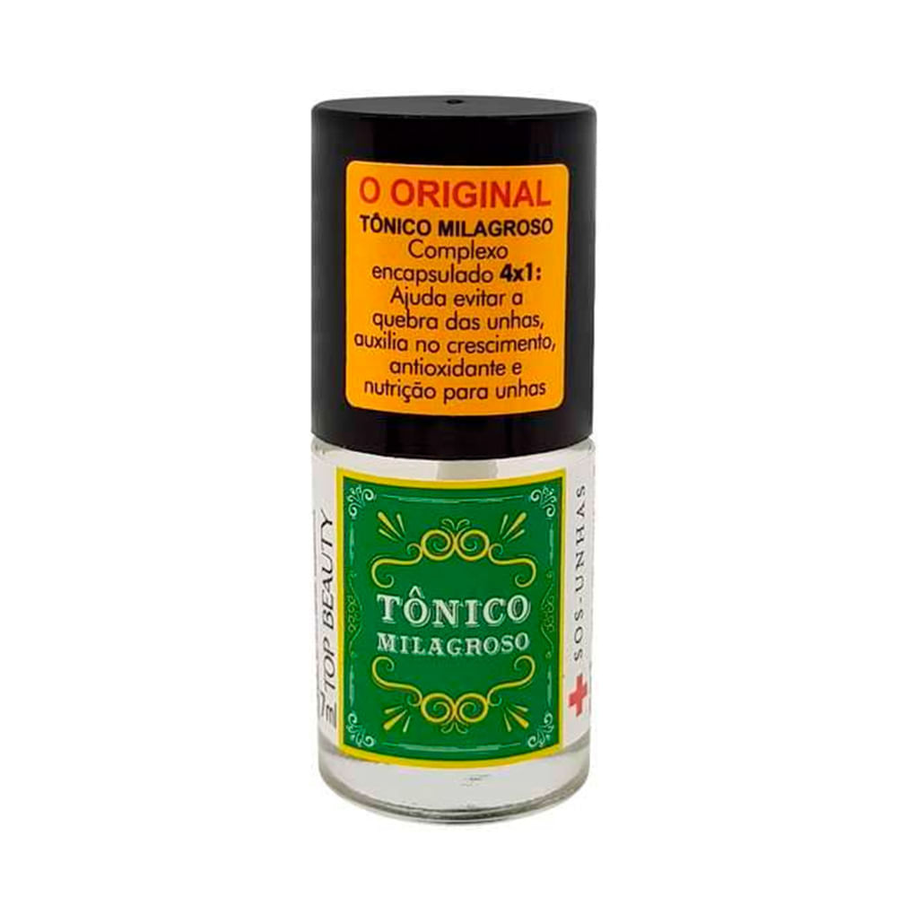 Tônico Milagroso Para 4 Em 1 Unhas Top Beauty SOS Unhas 7ml