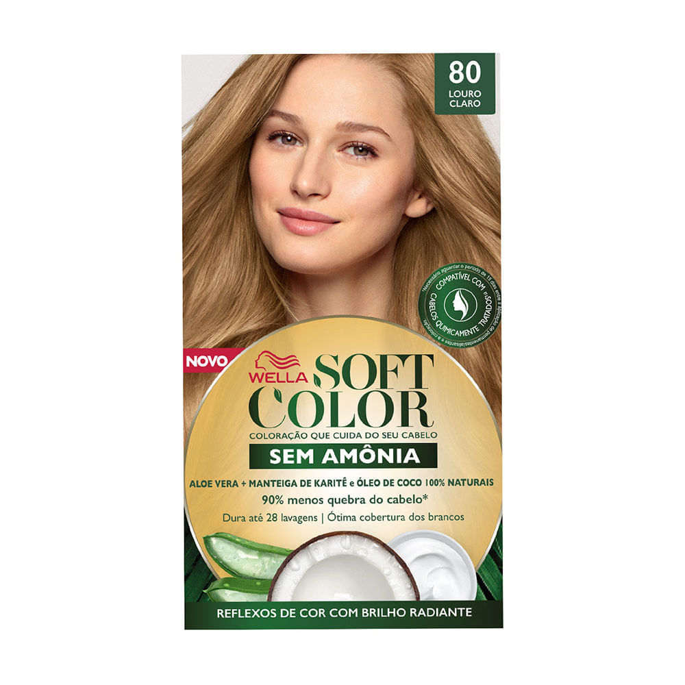 Kit Tintura Soft Color Louro Claro 80