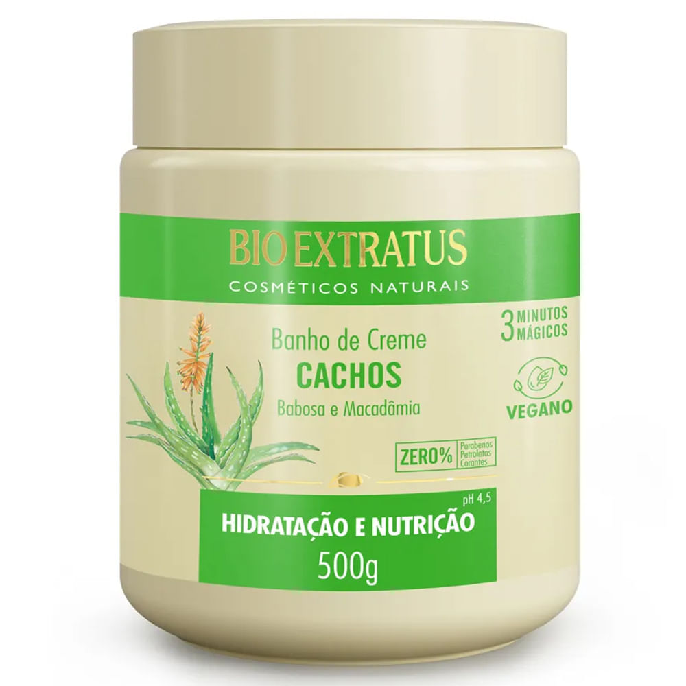Banho De Creme Bio Extratus Cachos 500g