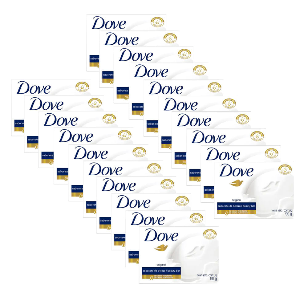 Kit 20 Sabonetes Em Barra Dove Original 90g