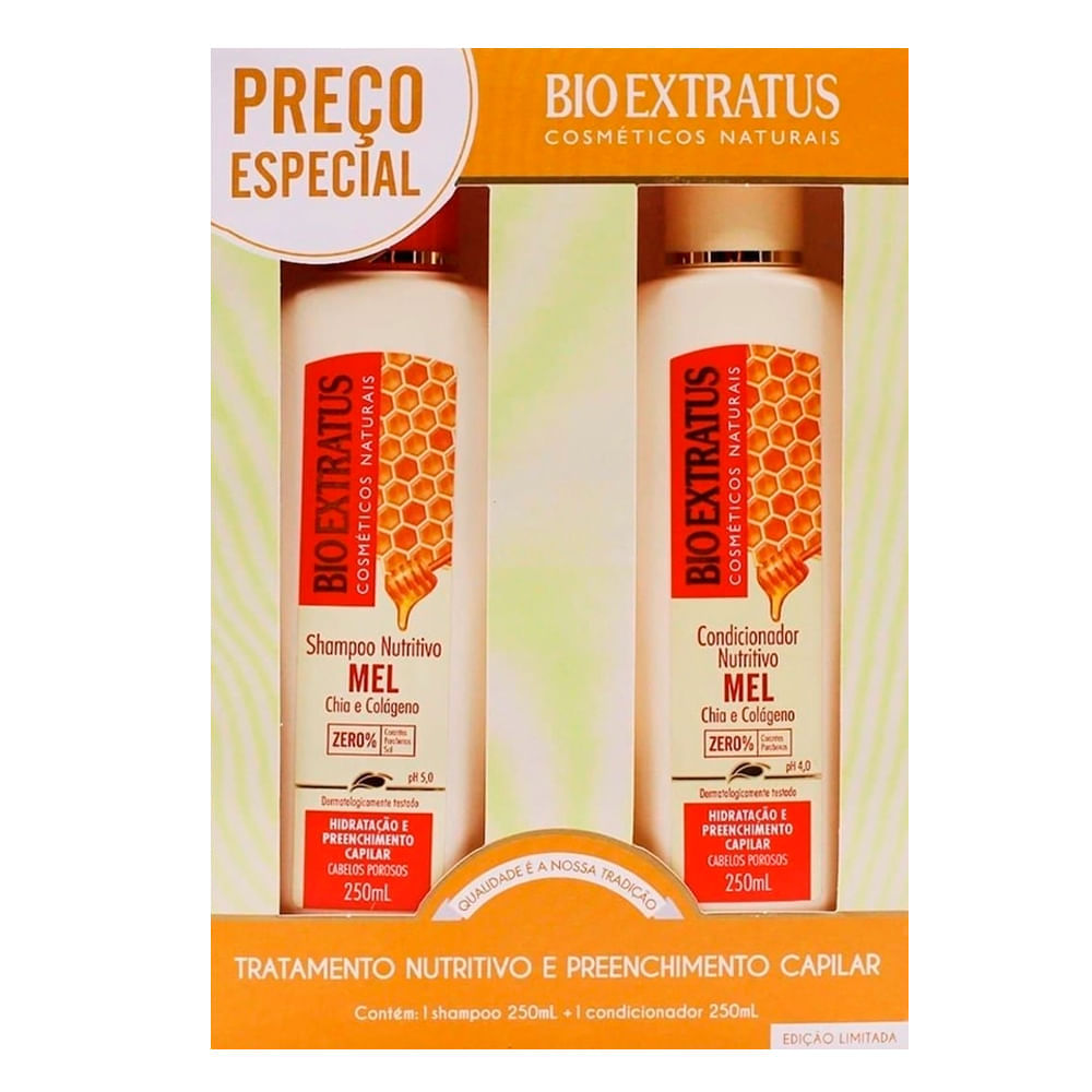Kit Bio Extratus Shampoo + Condicionador Mel 250ml