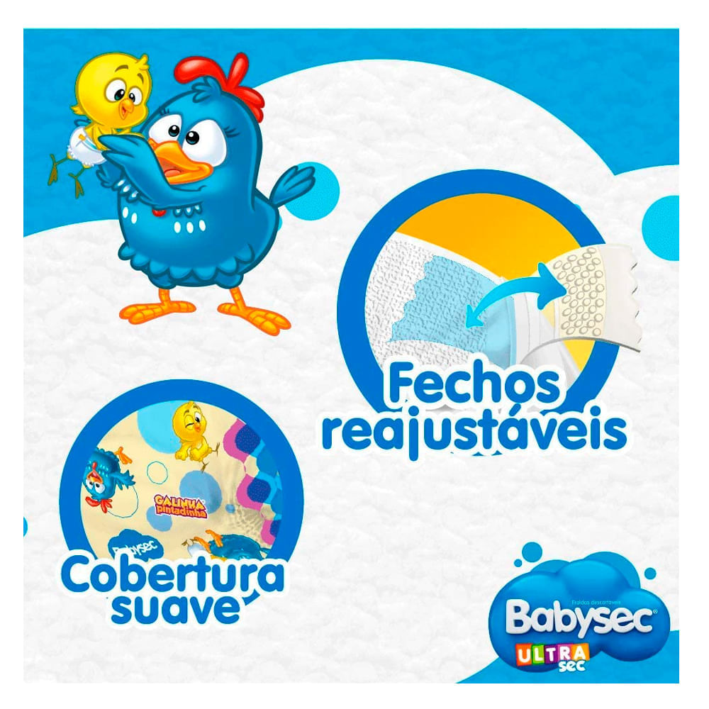 Fralda Descartável Babysec Ultra Mega tamanho P 42 Unidades