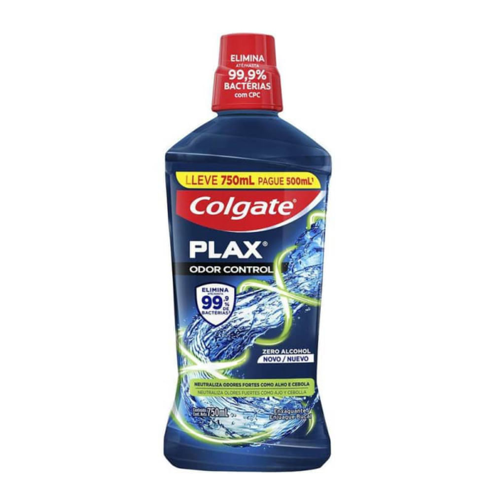 Enxaguante Bucal Colgate Plax Odor Control Zero 750ml