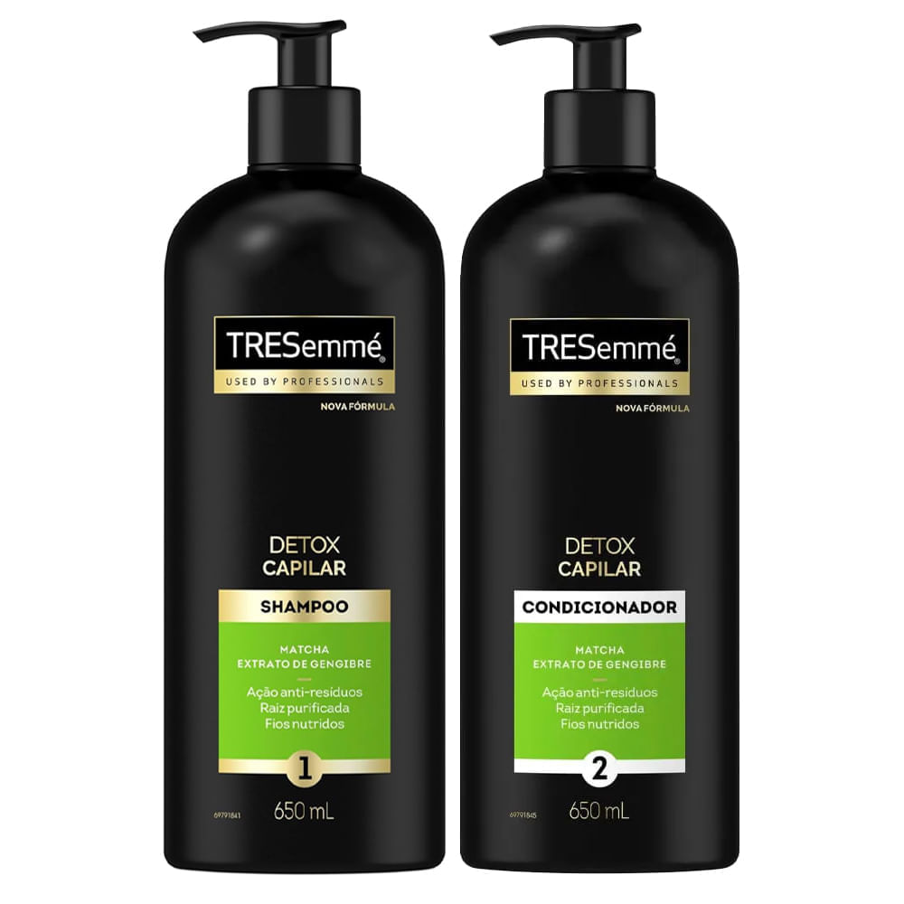 Kit Shampoo + Condicionador Tresemmé Detox Capilar 650ml