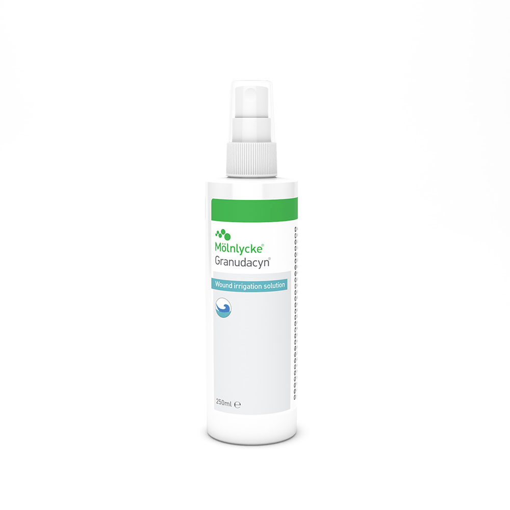 Granudacyn Solução Spray Limpeza De Feridas 250ml Molnlycke