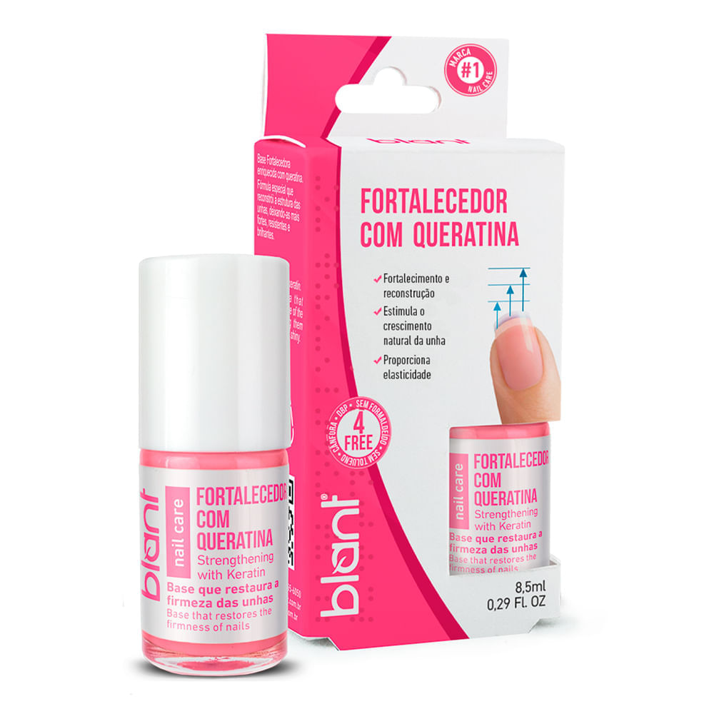 Base Fortalecedora Para Unhas Blant Com Queratina
