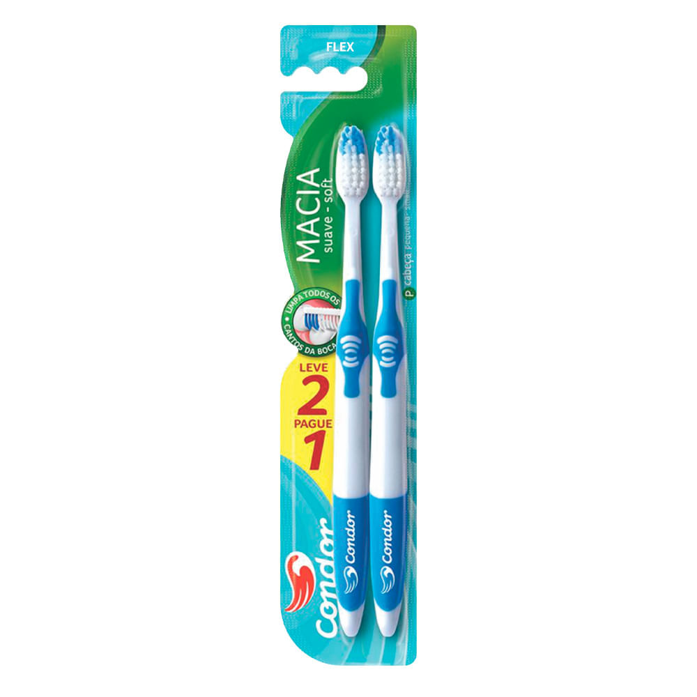 Escova Dental Condor Flex Medic Macia Leve 2  Pague 1