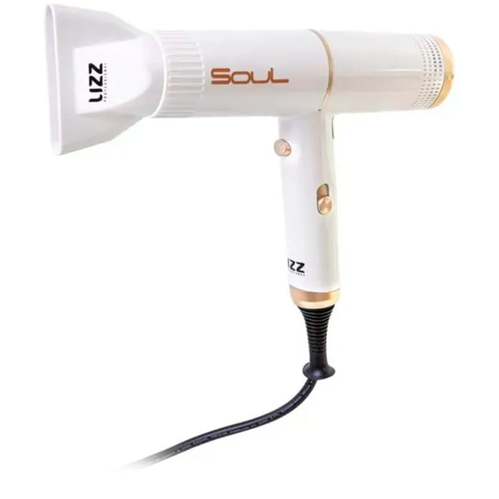 Lizz Secador Professional Soul Branco 1600w - Secador de Cabelo 220v